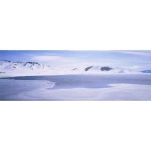Snowcapped Landscape, White Lake, Uvurkhangai Aimag, Independent 