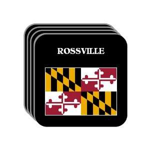  US State Flag   ROSSVILLE, Maryland (MD) Set of 4 Mini 