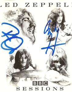 Robert Plant Jimmy Page Autograph Led Zeppelin  