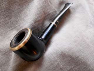   GILT EDGED 45 billiard pipe POLISHED BLACK MADE IN DENMARK  
