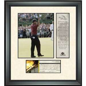  PGA Tiger Woods Unsigned Major Moments Collection 17x19 