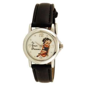  Betty Boop Womens Leather Band Watch Model #5315 