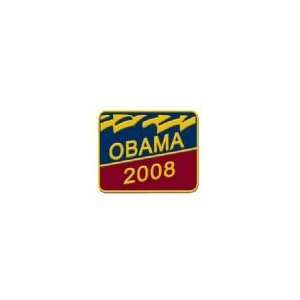  obama & biden red white and blue enamel lapel pin 