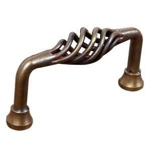  Twisted Pull Antique Brass 3 1/4 Boring