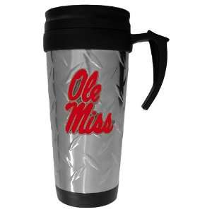 Mississippi Rebels Ole Miss NCAA Diamond Plate Travel Mug  