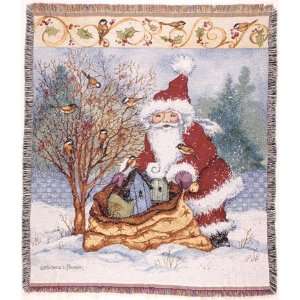   Christmas Holiday Throw Afghan Blanket 50 x 60