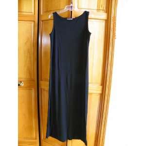  Eddie Bower cotton black dress size M 