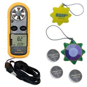 HQRP Mini Weather Station Compact Digital Anemometer Thermometer 