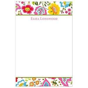  Bright Floral Note Pad Moving Stationery