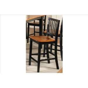  Steve Silver Branson Counter Height Stool in Rich Black 