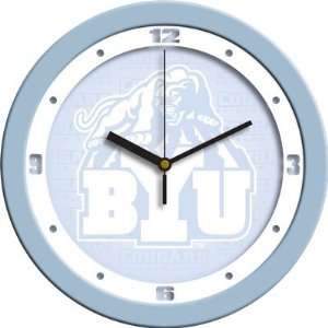  Brigham Young Cougars 12 Blue Wall Clock
