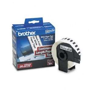  Brother DK 2210 Continuous Length Paper Label Roll (1 1/7 
