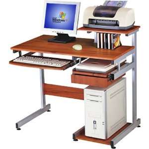   Ergonomic Home Office Computer Desk   Woodgrain