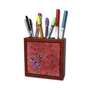  Florene Abstract Floral   Abstract Red n Purple   Tile Pen 