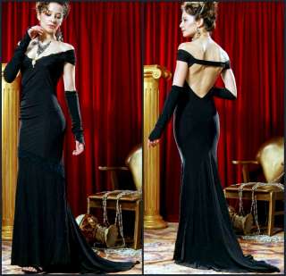 Evening Party Prom Gown Long Dress&Gloves S XL 20767  