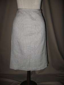 ETCETERA Black & White Silk Skirt Suit Size 2 NEW  