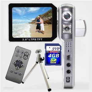   TFT LCD Monitor (Free 4GB SDHC Memory Card, a Sturdy Tripod) Camera
