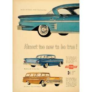 1957 Ad Chevrolet Division Bel Air Impala Sport Coupe   Original Print 