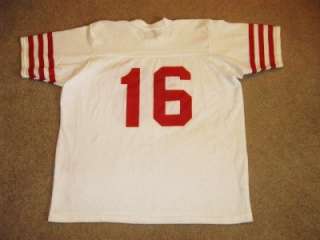 Vintage 80s Sand Knit JOE MONTANA ~ SAN FRANCISCO 49ers Jersey Sz XXL 
