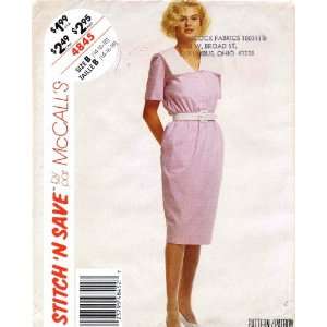 McCalls 4845 Sewing Pattern Womens V Neck Dress Size 14 