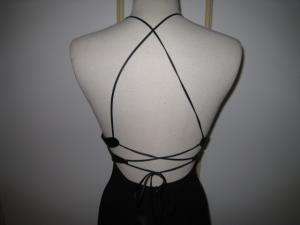 2000 ESCADA black sleeveless gown sz 34/ US 4 GORG  