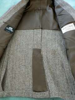 Harris Tweed Brown Herringbone Blazer Sport Coat Jacket 42R  