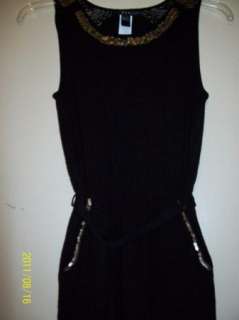 MNG by Mango Embellished Wool Knit Dress Black S NWT  