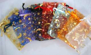 sizes Assorted Mixed Organza Wedding Favor Gift Bags Pouch /Jewelry 