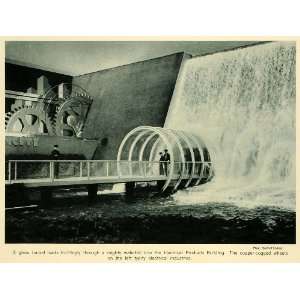  1939 Print New York Worlds Fair Tunnel Waterfall 