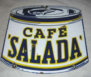   SALADA COFFEE CAFE ART BAKERY SIGN KITCHEN TEA FOOD SCONE DECO  