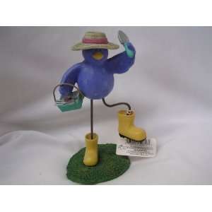    Bird Gardening Figurine ; Tweet Along with Me