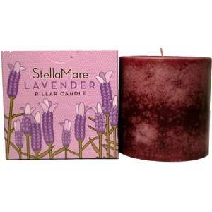  Stella Mare Lavender 3 X 3 Soy Pillar Candle