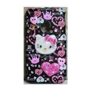 HELLO KITTY IPHONE CASE IPHONE 3G COVER W/ SWAROVSKI CRYSTAL 3 D 