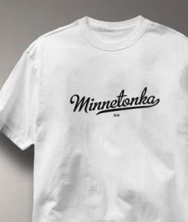 Minnetonka Minnesota MN METRO WHITE Hometown T Shirt XL  