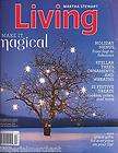   LIVING MAGAZINE HOLIDAY MENUS TREES ORNAMENTS WREATS GIFT GUIDE