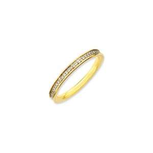  2.25mm Gold Vermeil Stackable Expressions Diamond Band 