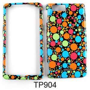  FOR MOTOROLA DROID X CASE COVER SKIN COLORFUL DOTS Cell 