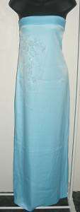 Sky Blue Beaded Strapless Formal Dress Prom/Homecoming  