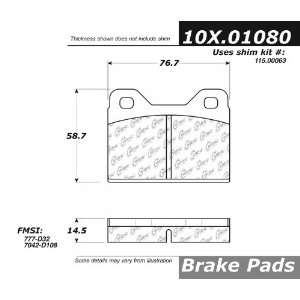  Axxis, 109.01080, Ultimate Brake Pads Automotive