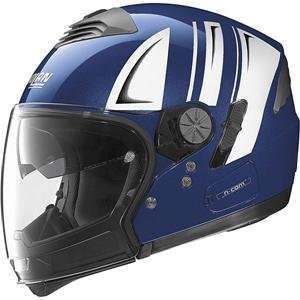  Nolan N43 Motorrad Modular N Com Helmet   2X Large/Blue 