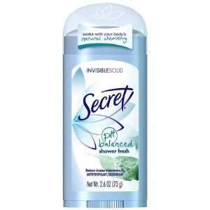  Secret Invisible Solid Antiperspirant Deodorant Shower 2.6 