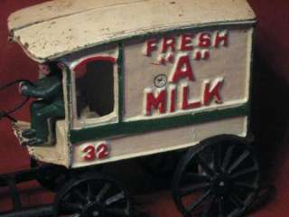   Horse Fresh A Milk 32 Carriage Cart Wagon Truck Milkman Toy  