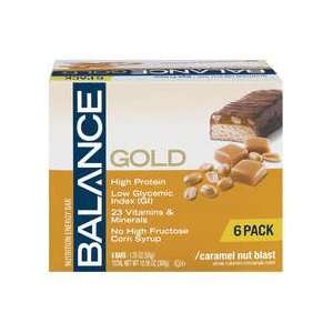  Balance Gold High Protein Nutrition Energy Bar Caramel Nut 