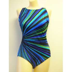   long keyhole back swimsuit size 8 to 16 