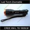   1800 Lumens 7 modes Waterproof CREE XM L T6 LED Flashlight Torch Light