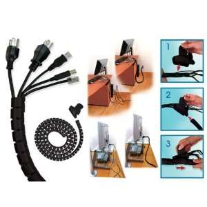  Cable Zipper   Black 6 Electronics