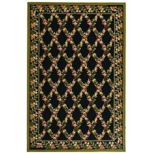  Safavieh Wilton WIL321A Black and Green Country 79 x 99 