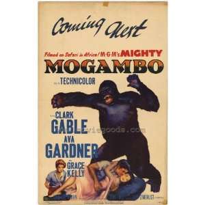  Mogambo Poster Movie 27x40 Clark Gable Ava Gardner Grace 