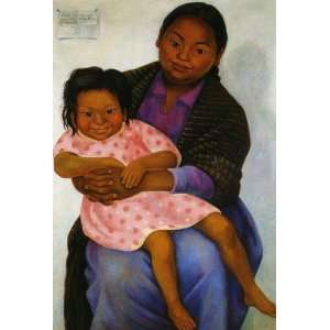   Diego Rivera   24 x 36 inches   Portrait of Modesta