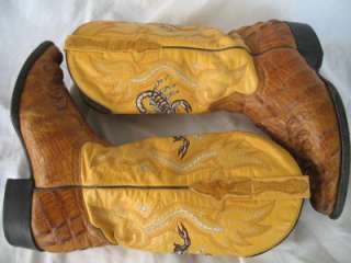 Mexican El General Scorpion Boots US Mens Size 8.5 Womens Size 10 
